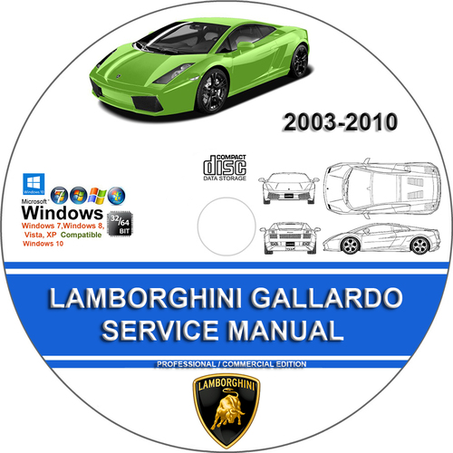 Product picture LAMBORGHINI GALLARDO Service Repair Manual 2003-2005 and 200
